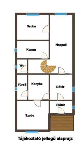 Eladó családi ház, Komáromban 45 M Ft, 3+1 szobás