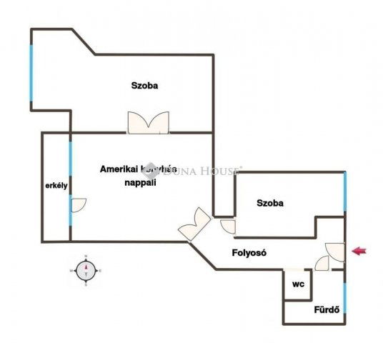 Eladó téglalakás, Budapesten, VIII. kerületben 95 M Ft, 3 szobás