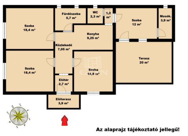 Eladó családi ház, Sülysápon 56.5 M Ft, 4 szobás