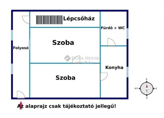 Eladó családi ház, Ráckevén 49.99 M Ft, 2 szobás