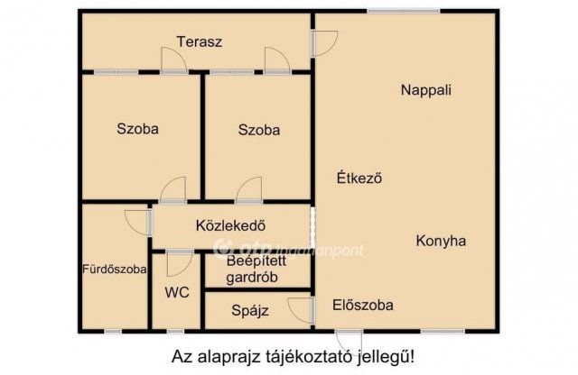 Eladó téglalakás, Debrecenben 89.5 M Ft, 2+1 szobás