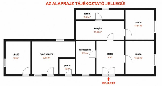 Eladó családi ház, Debercsényen 18.5 M Ft, 2 szobás