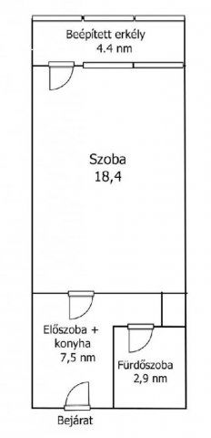 Eladó panellakás, Budapesten, XIX. kerületben 40.9 M Ft, 1 szobás