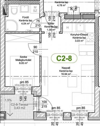 Eladó téglalakás, Levélen 35 M Ft, 2 szobás