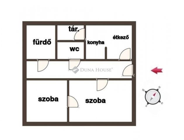 Eladó téglalakás, Kecskeméten 48.99 M Ft, 2 szobás