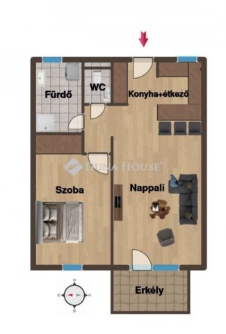 Kiadó téglalakás, albérlet, Debrecenben 250 E Ft / hó, 2 szobás