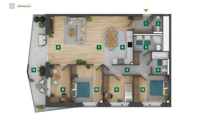 Eladó téglalakás, XIII. kerületben, Jakab József utcában