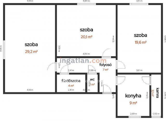 Eladó téglalakás, Tiszakécskén 29.3 M Ft, 3 szobás