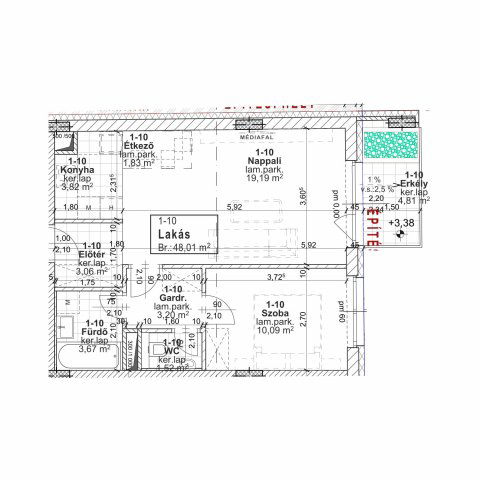 Eladó téglalakás, Budapesten, XIII. kerületben, Jász utcában