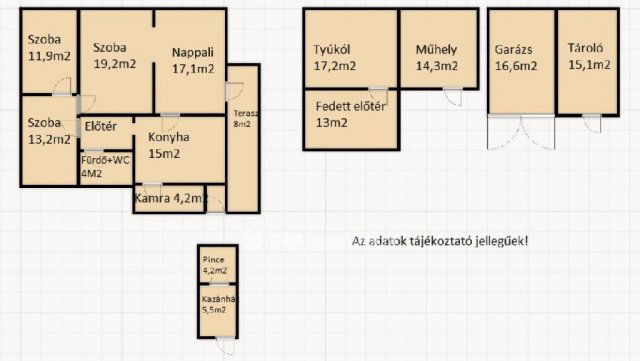 Eladó családi ház, Öreglakon 32.5 M Ft, 4 szobás