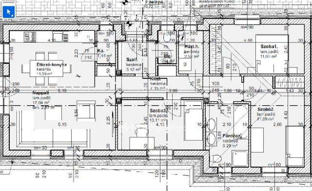 Eladó sorház, Mikepércsen 80.5 M Ft, 3 szobás
