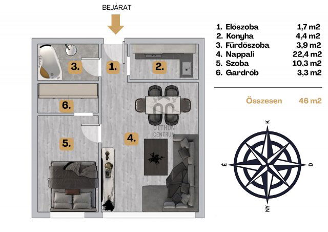 Eladó panellakás, Budapesten, XIV. kerületben 69.9 M Ft, 2 szobás