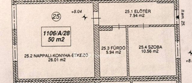 Eladó téglalakás, Szolnokon 56.4 M Ft, 1+1 szobás