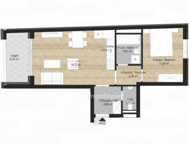 Eladó téglalakás, Budapesten, VIII. kerületben 92.6 M Ft