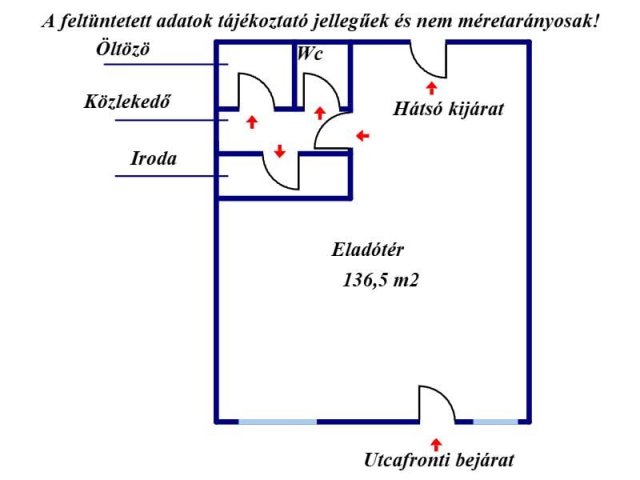 Eladó üzlethelyiség, Balassagyarmaton 87.9 M Ft