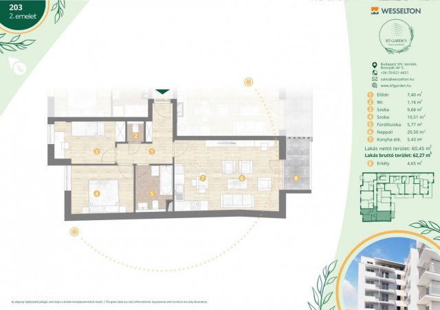 Eladó téglalakás, Budapesten, XIV. kerületben, Bosnyák utcában