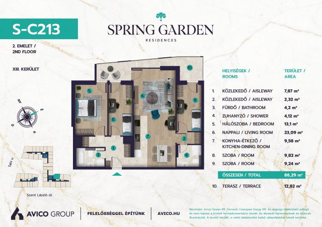 Eladó téglalakás, Budapesten, XIII. kerületben 147.79 M Ft