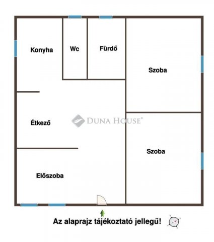 Eladó családi ház, Dánszentmiklóson 21.5 M Ft, 2 szobás