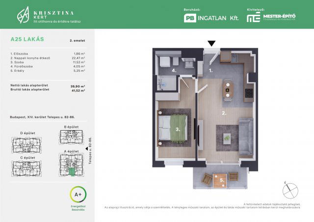 Eladó téglalakás, Budapesten, XIV. kerületben, Telepes utcában