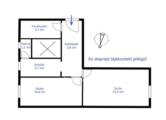 Eladó téglalakás, Budapesten, X. kerületben 35.9 M Ft, 2 szobás