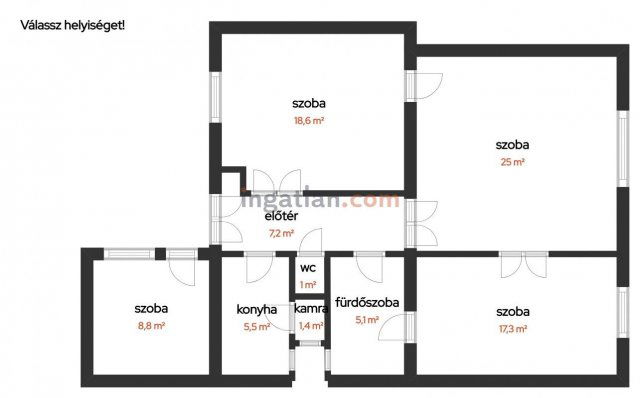 Eladó téglalakás, Budapesten, VI. kerületben 127.5 M Ft