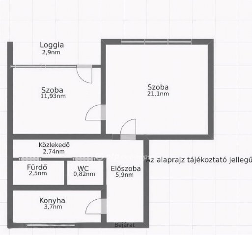 Eladó panellakás, Budapesten, X. kerületben 59.5 M Ft, 2 szobás
