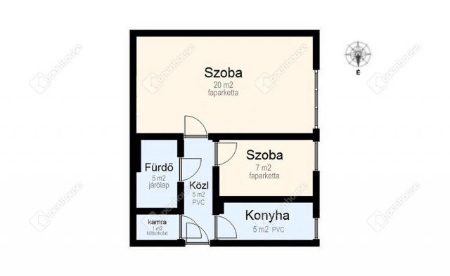 Eladó téglalakás, Miskolcon 19.5 M Ft, 2 szobás