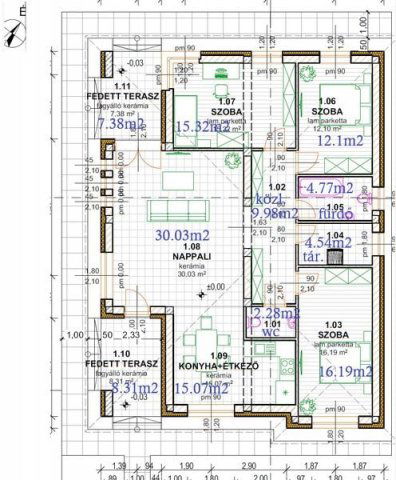 Eladó családi ház, Pusztaszabolcson 89.9 M Ft, 4 szobás
