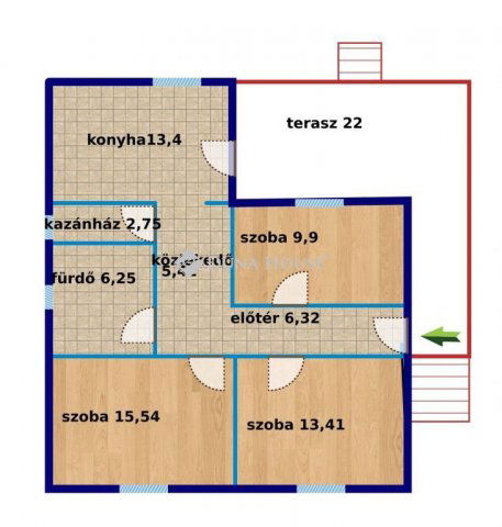 Eladó családi ház, Esztergomban 55 M Ft, 3 szobás