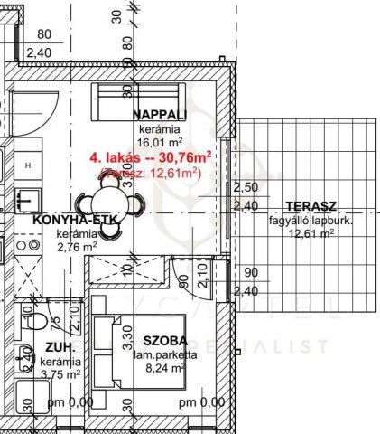 Eladó téglalakás, Balatonlelleén 58.5 M Ft, 2 szobás