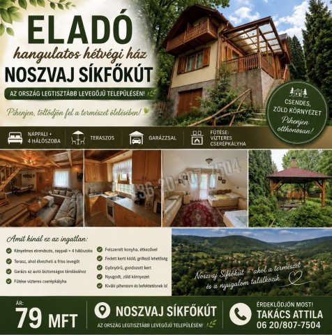 Eladó családi ház, Noszvajon 79 M Ft, 5 szobás