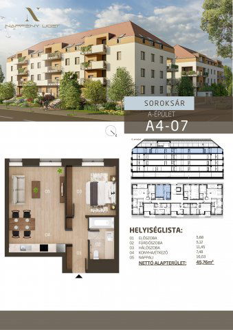 Eladó téglalakás, Budapesten, XXIII. kerületben 67.411 M Ft