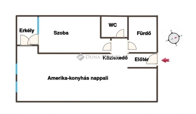 Eladó téglalakás, Budapesten, IV. kerületben 77.9 M Ft, 2 szobás