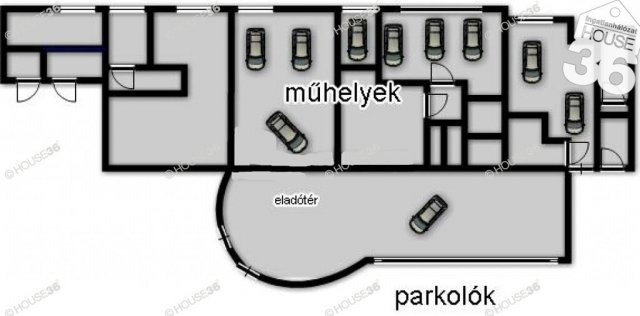 Kiadó üzlethelyiség, Kecskeméten 1900 E Ft / hó, 10 szobás