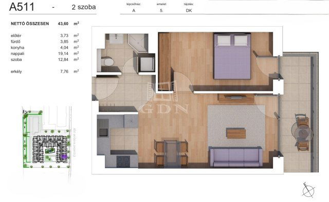 Eladó téglalakás, Budapesten, XIV. kerületben 77.5 M Ft