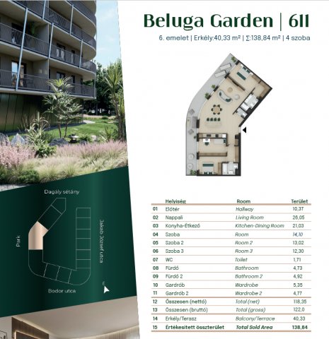 Eladó téglalakás, Budapesten, XIII. kerületben 291.27 M Ft