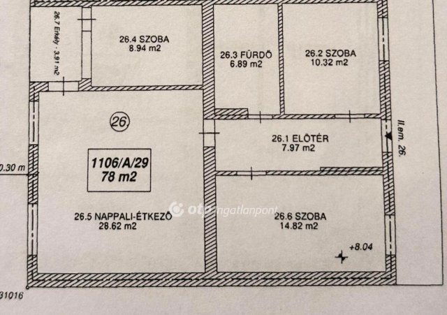 Eladó téglalakás, Szolnokon 89.7 M Ft, 2+2 szobás