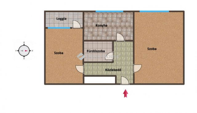 Eladó panellakás, Szegeden 44.9 M Ft, 2 szobás