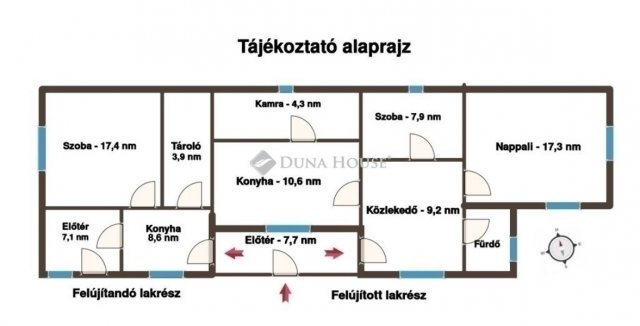 Eladó családi ház, Budapesten, XVIII. kerületben 89.5 M Ft