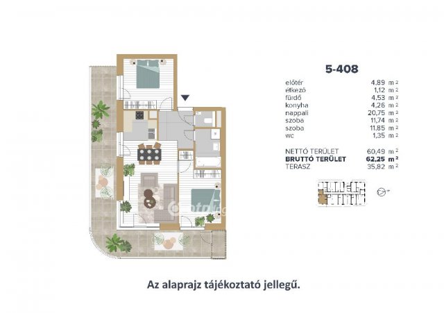 Eladó téglalakás, Budapesten, III. kerületben 128.2 M Ft
