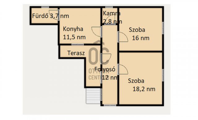 Eladó családi ház, Tápióságon 36 M Ft, 2 szobás