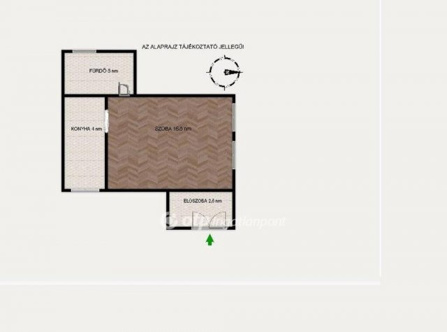 Eladó téglalakás, Budapesten, V. kerületben 59.9 M Ft, 1 szobás