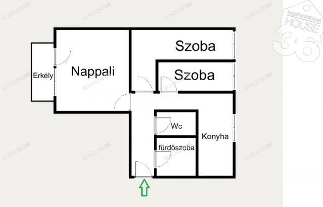 Eladó panellakás, Kecskeméten 51 M Ft, 3 szobás