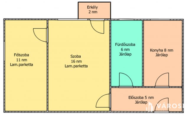 Eladó téglalakás, Salgótarjánban 20.9 M Ft, 2 szobás