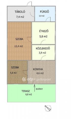 Eladó családi ház, Gyálon 41.5 M Ft, 1+1 szobás