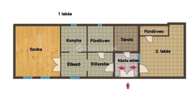 Eladó téglalakás, Budapesten, IV. kerületben 59.9 M Ft, 2 szobás