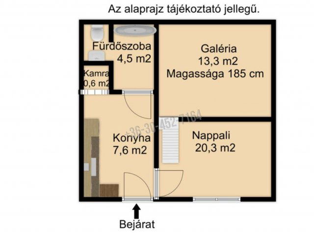 Eladó téglalakás, Budapesten, VI. kerületben 61 M Ft, 1 szobás