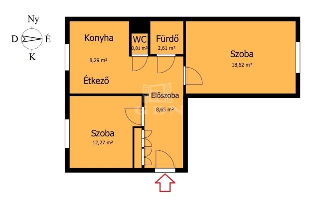 Kiadó panellakás, albérlet, Miskolcon 125 E Ft / hó, 2 szobás