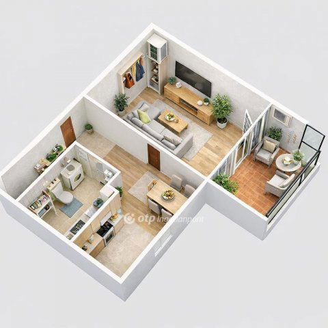 Eladó téglalakás, Budapesten, XX. kerületben 52.5 M Ft, 1 szobás