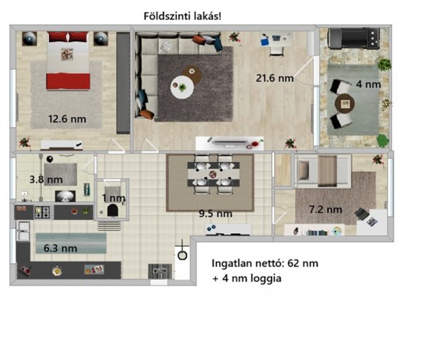 Eladó téglalakás, Budapesten, IV. kerületben 77.5 M Ft